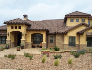 Image of Home with new spanish tile roof